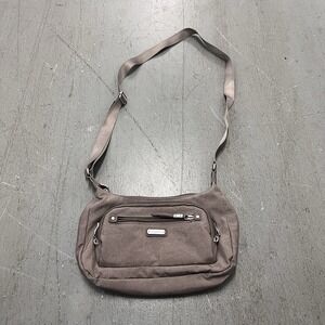 Baggillinni Everyday Traveler Bag Taupe Nylon Crossbody Travel Shoulder Purse